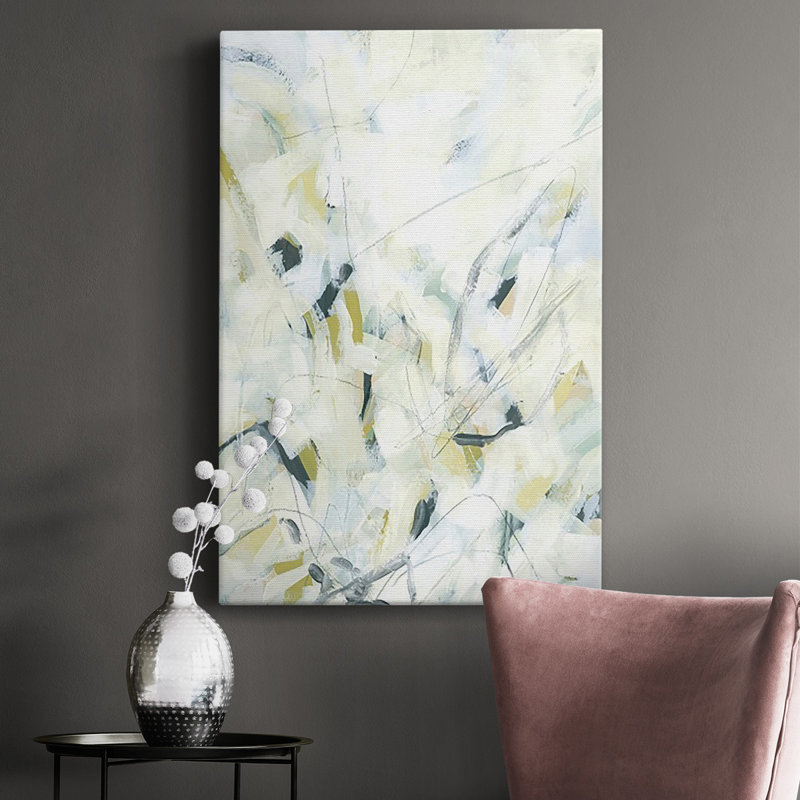 «Ice Scribe I» sur toile, H 40 po x l 12 po x P 1 po