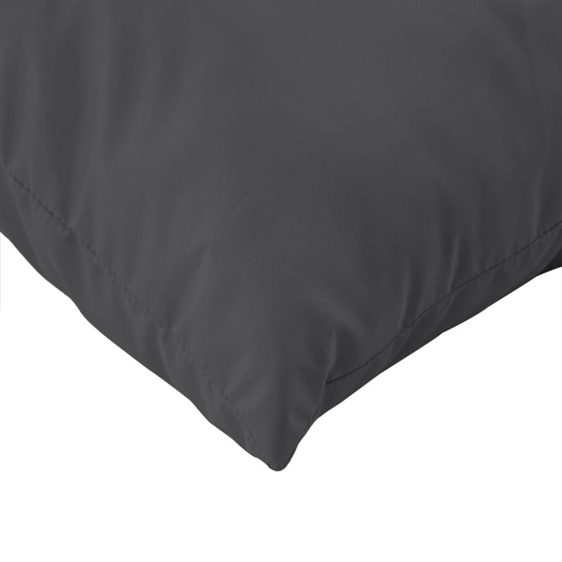 Pallet Cushions 2 pcs Melange Anthracite Fabric, Melange Anthracite