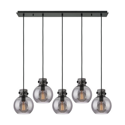 Luminaire suspendu sphère 5 lumières Amrith