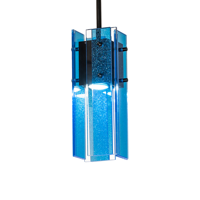 Shutter Meyda 1 - Light Pendant, Black, Blue