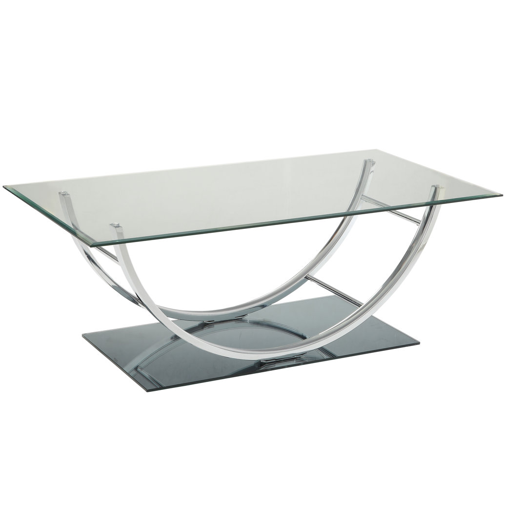 Nyvian Glass Top Coffee Table Orren Ellis