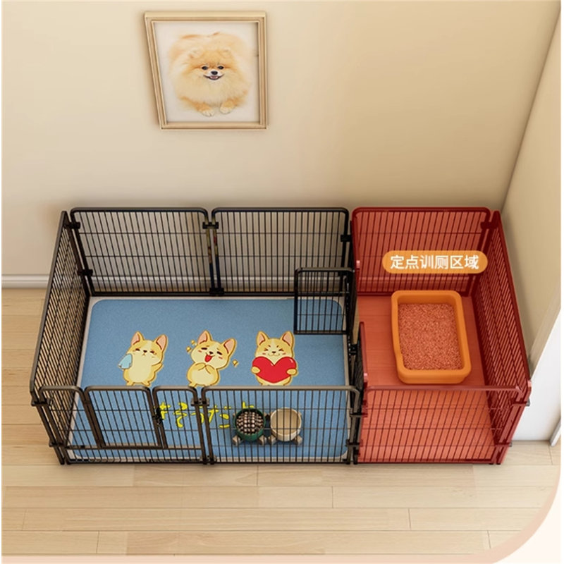 Panel Metal Exercise Pen, 23.62" H x 70.86" W x 23.62" D