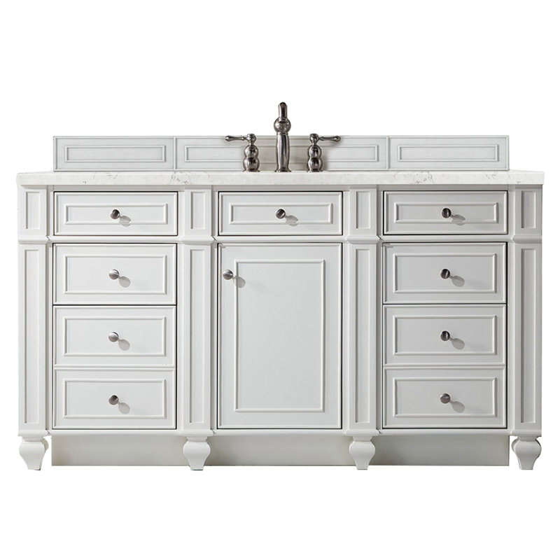 Bristol 60'' W Single Vanity, Eternal Jasmine Pearl, Bright White