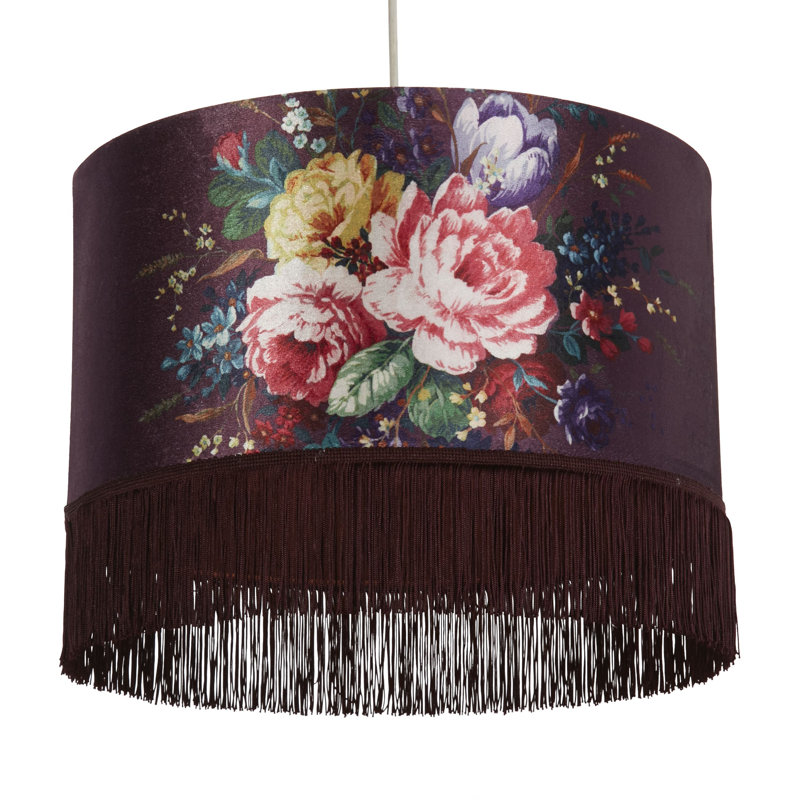 34cm H Polyester Drum Lamp Shade ( Clip On )