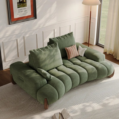 Canapé 2-3 places Mid-Century profond avec coussins réglables