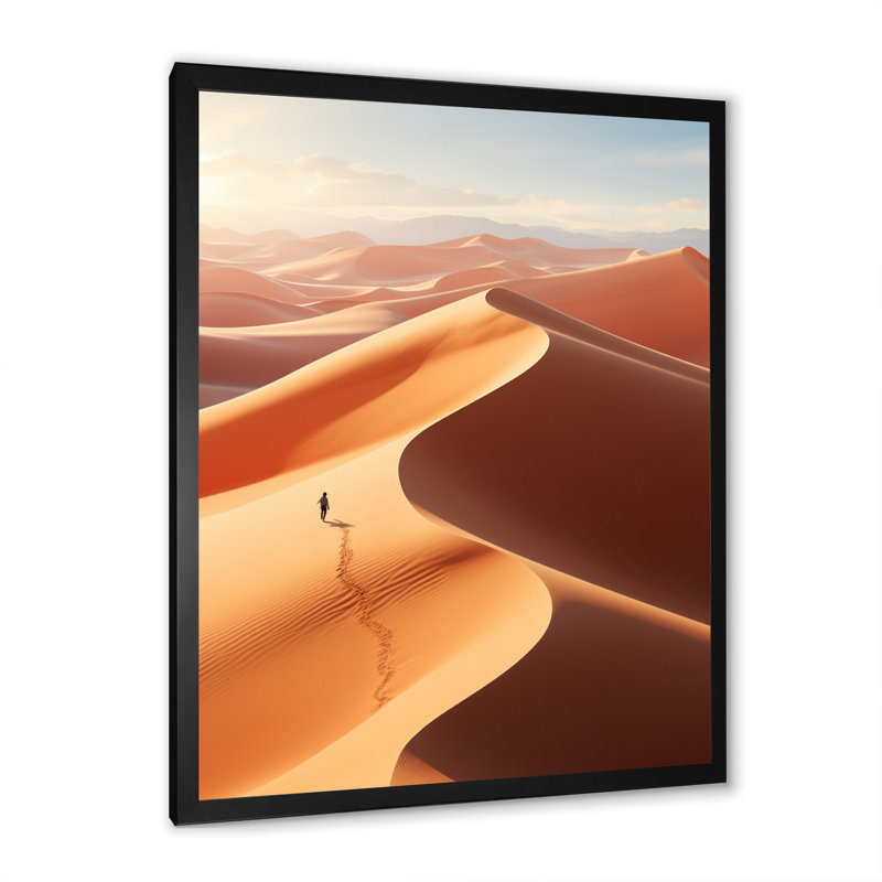Baecher égyptien Mystical Sands II, reproduction d'art sur toile, H 32 po x l 16 po x P 1 po, Cadre photo noir