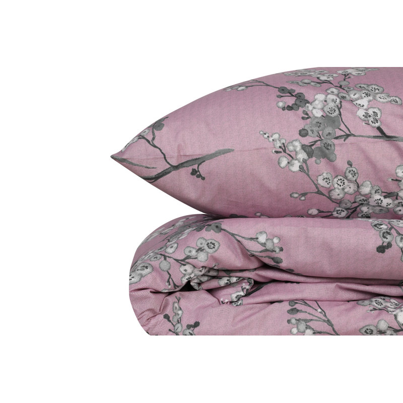 Ensemble de housse de couette 100% coton, Housse de couette 55 po x 79 po + 1 taie d'oreille