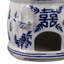 Sagebrook Home 8X7" Chinoiserie Large Pagoda Bird House, White/Blue