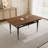 55.1'' Round Dining Table Set, Modern Kitchen Table for 4-6 Person, Steel Legs, Pedestal Dining Set with Dining Chair, Saving Space-115296621-115296622-122499343