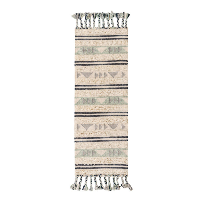 Performance Wool Geometric Indoor Rug, Runner 2'2" x 6'1"