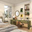 Miroir mural en métal avec détails perlés-72058591