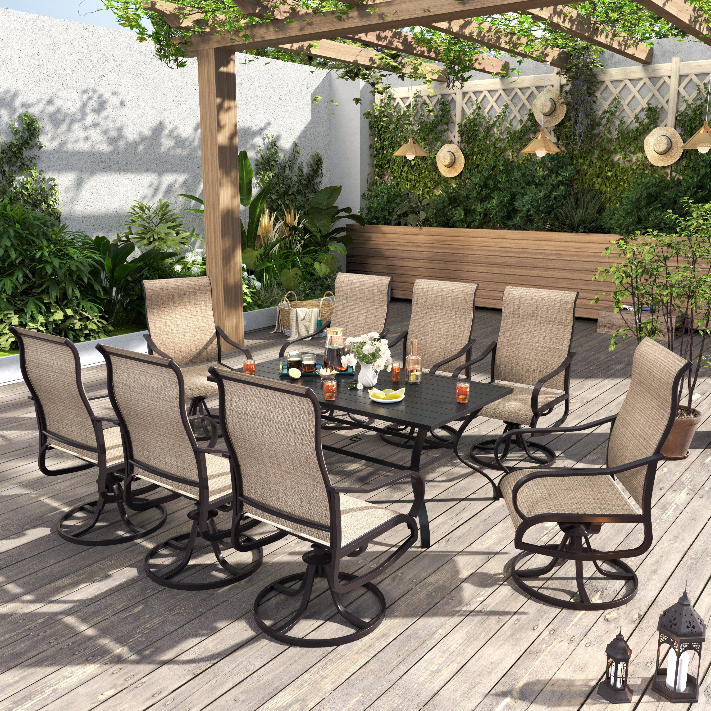 Red Barrel Studio® 8-Person Patio Dining Sets | Wayfair