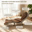 Fauteuil relax pliable multipositions de 180 cm (70,8 po), en velours peluche ergonomique avec structure en métal, idéal pour le salon, la chambre ou un petit appartement. Couleur : brun et gris.-1989919101