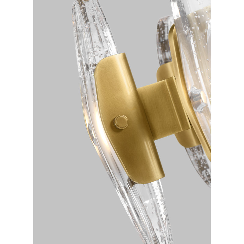 Wythe 8 - Light LED Chandelier, Plated Brass