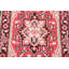 Tapis rouge traditionnel en laine à motif géométrique 3x5