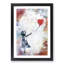 The Girl With A Red Balloon In Abstract by Banksy - Single Picture Frame Print on MDF-55737265-55737266
