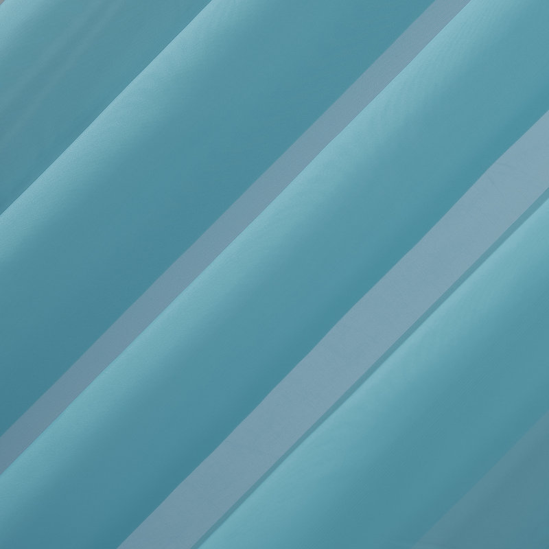 Caspian Voile Sheer Grommet Curtain Panel, Sky Blue, 59" W x 63" L