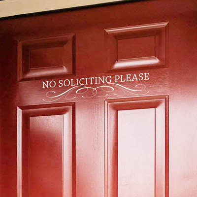 Text & Numbers Door Decal