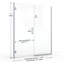 Porte de douche à charnière sans cadre l 48 po x H 72 po Coppia-1414287244-1414287243
