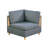 6Pc Modular Sectional Couch: Steel Grey Fabric For Living Room, 2X Wedges, 3X Armless Chairs, : Space, 1X