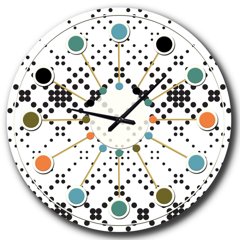 Horloge murale rétro Mid-Century, Petit