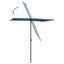 Garden Parasol with Aluminium Pole 180x110 cm-65288443