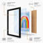 Spectral Symmetry Geometric - Framed Print-865187216-865187223