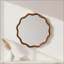 Miroir décoratif rond en bois massif ondulé de 24 po de couleur noyer noir, pour chambre à coucher, salle de bain, salon, entrée (couleur de bois de noyer noir) noir-597646055-597646060