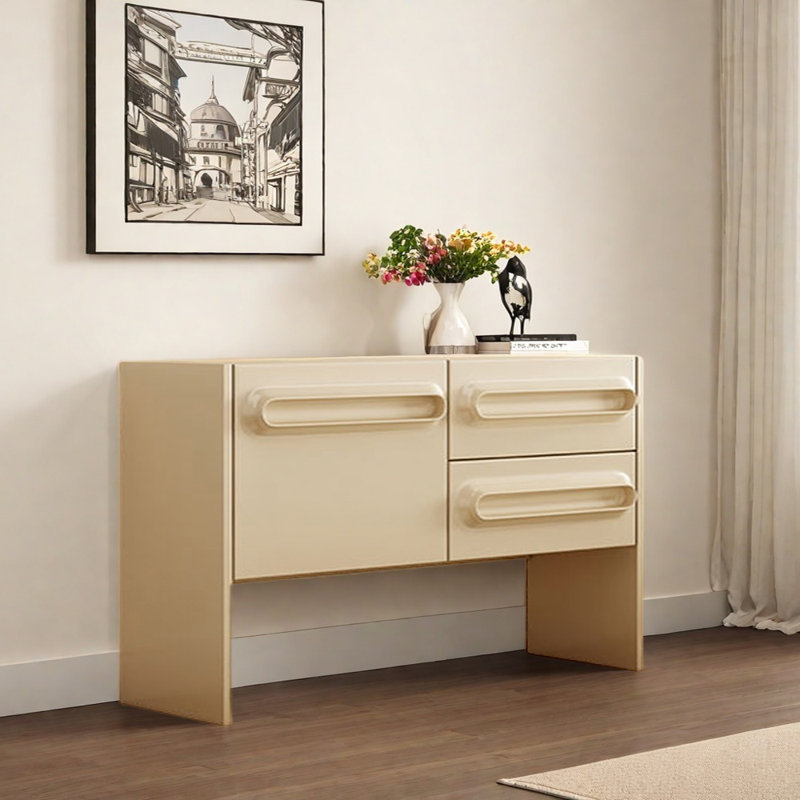 Buffet de style simple, Blanc, crème