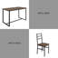 Ensemble de table de salle à manger 48 pièces en bois 48 po pour 4 panneaux de fibres à densité moyenne, dossier incurvé, conception Tuck compacte, table de 176 lb, boîte mince de 4,7 po-796115047-783621581-783621579
