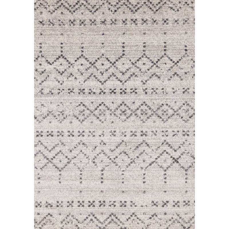 Tapis d'intérieur gris Yosiyah