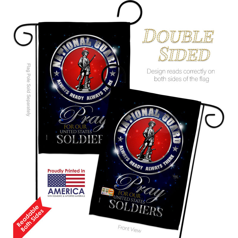 Drapeau de jardin en polyester 2 faces 2 x 1 pi