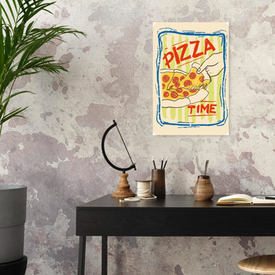«Retro Pizza Time», reproduction d'art rétro