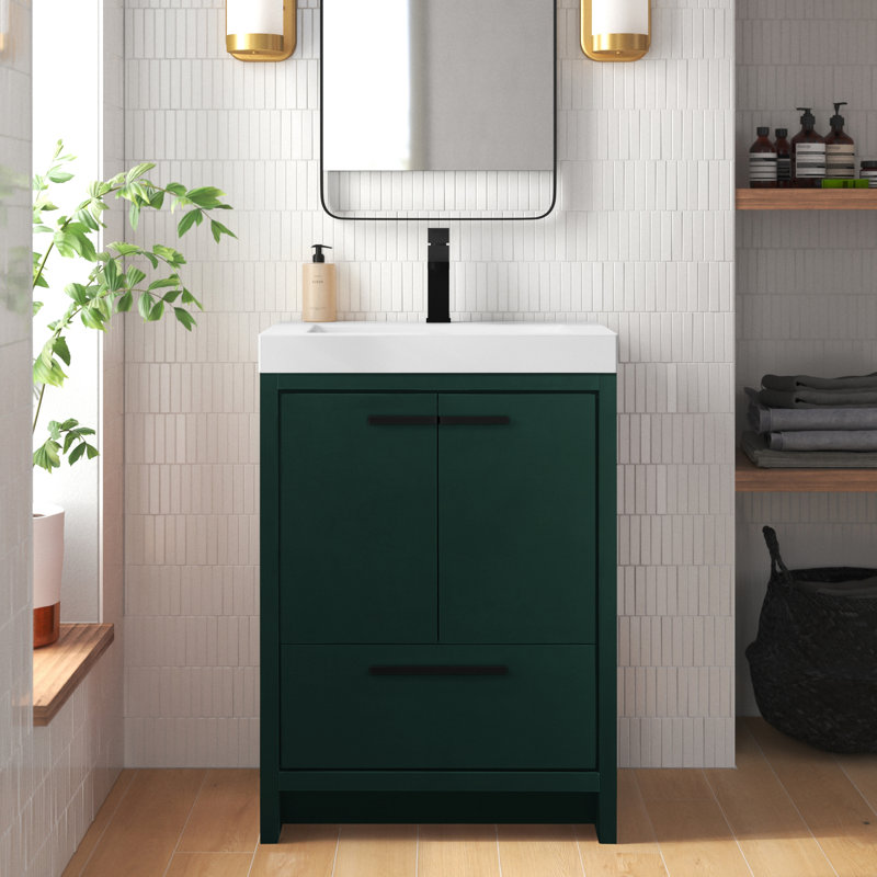 Ensemble de meuble-lavabo simple 24 po Southmead, Vert