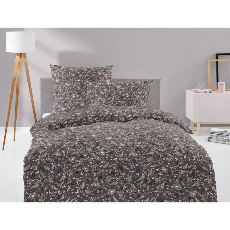 Sky 8420 Mako Satin Duvet Cover Set, Red, 155 x 220cm -  1 Pillowcase (80 x 80 cm)