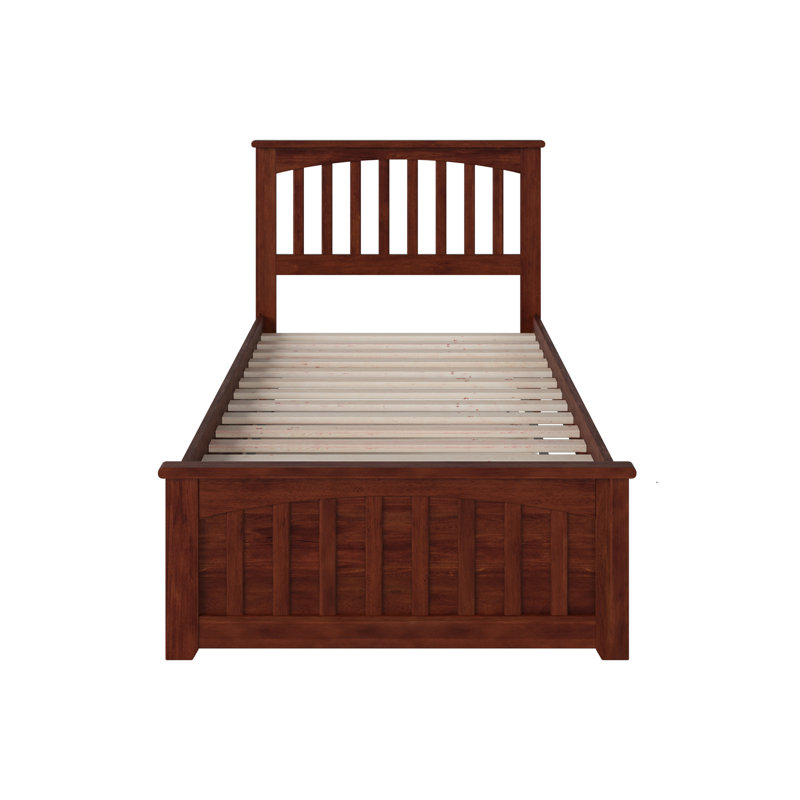 Huntsville Kids Platform with Trundle, Walnut, Extra Long Twin