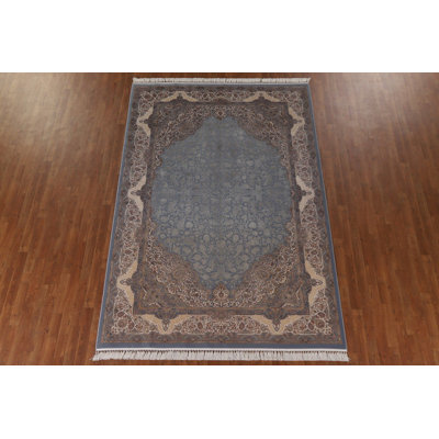 Carved Floral Traditional Area Rug 7x10