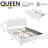  Cahlin Queen Storage Bed Frame Velvet Upholstered Platform Bed with 4 Storage Drawer, Adjustable Headboard and Wood Slat Support, White-860195972-807684310