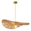 Lustre japonais en corde de chanvre tissé à la main de style Wabi-Sabi japonais-133329094