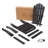 Adirondack Chair, Outdoor Oversized Patio Chair Poly Lumber Weather Resistant & Durable Fire Pits Chair,Black-2072155564