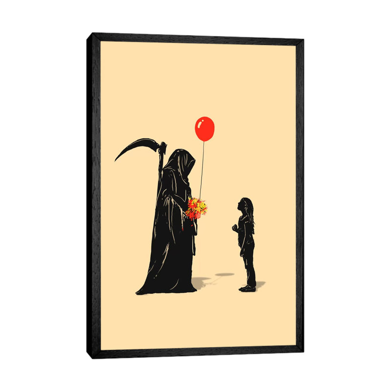 Gift 1 Piece Wall Art on Canvas, 66.04cm H x 45.72cm W x 3.81cm D, Black Framed