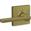 Satin Brass Door Lever