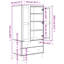 Nahyla Wardrobe "SENJA" Rattan Look 90x55x175 cm Solid Wood Pine-263434581
