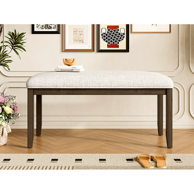 Banc de 38 po Mid-Century Modern
