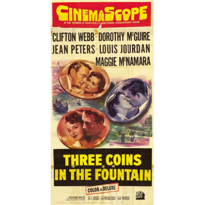 Affiche de film «Three Coins In The Fountain» (11 X 17) - Article # MOVAH5584