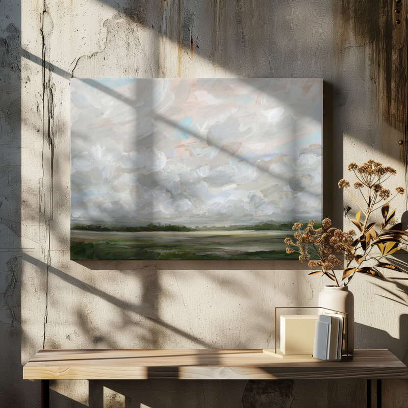 Serene Cloud Landscape by Nicole Walsh — Landscape Wall Art, 60 × 40, Wrapped Canvas, Does Not Apply