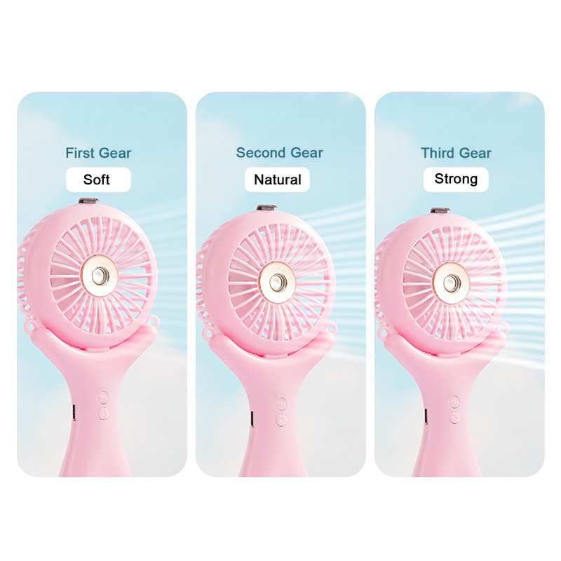Ventilateur portatif à brume d'eau kbndieu, Pink