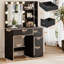Bureau de maquillage avec lumière et miroir-233200204