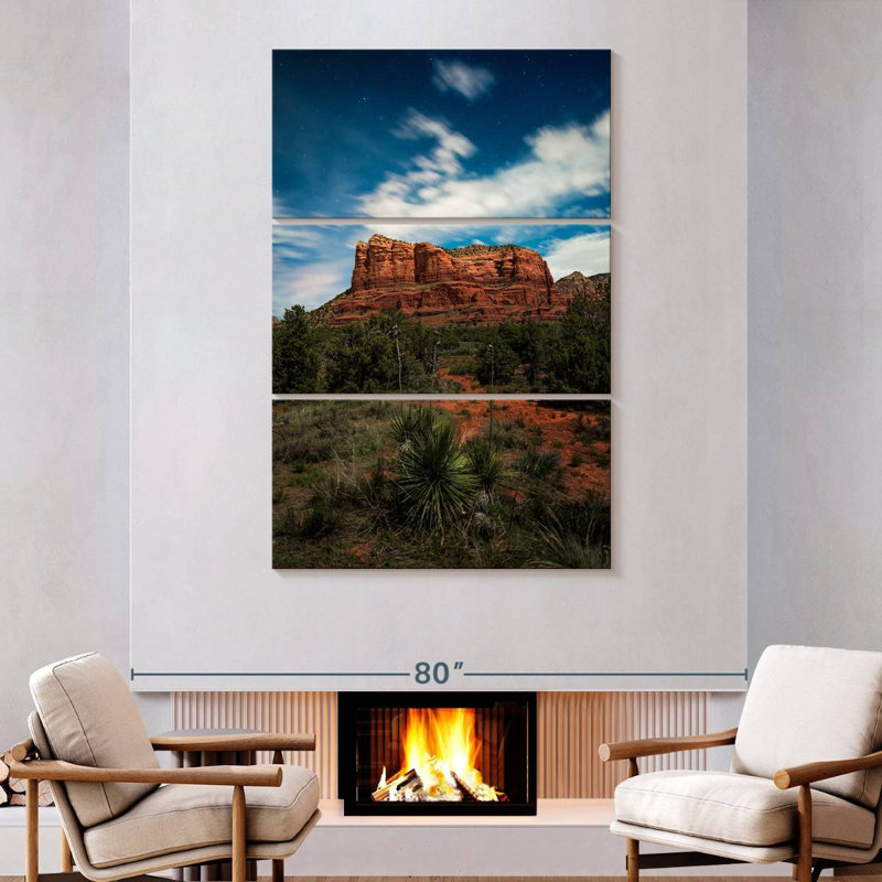 Alvord Sedona, désert de l'Arizona, H 74 po x l 48 po