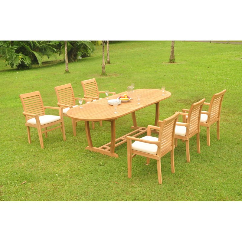 Ensemble de salle à manger 10 personnes Fargo, H 29,5 po x L 94 po x l 42,5 po, 6